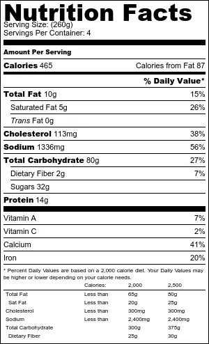 Buttermilk pancakes whipped butter maple syrup nutritional information