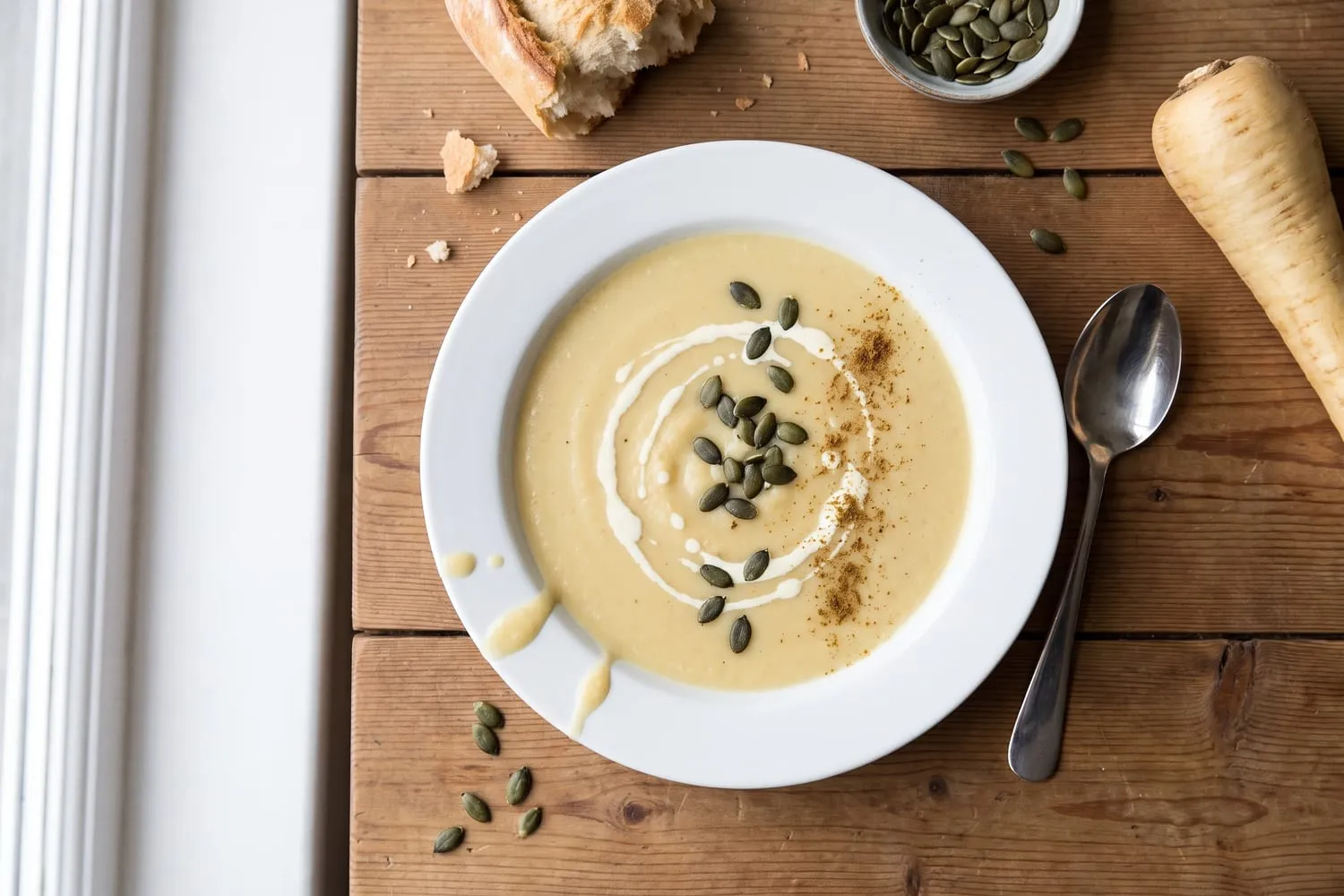 Spiced Parsnip and Apple Soup